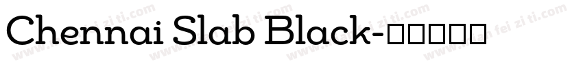 Chennai Slab Black字体转换